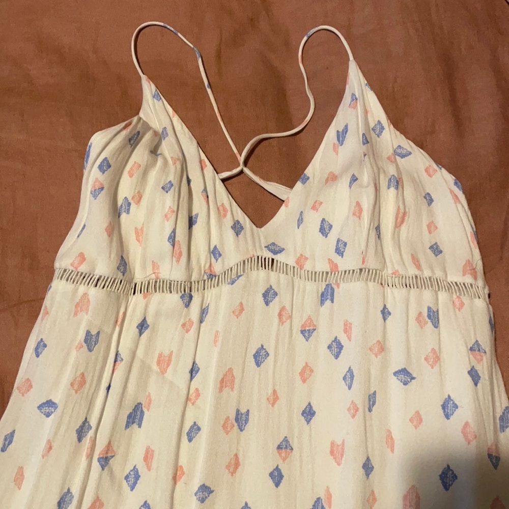 White summer maxi dress S/M